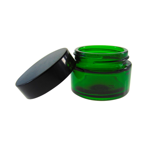 MBK Packaging 30ML Custom Cream Storage Green Glass Jar With Screw Top Lid