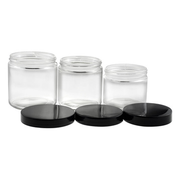 MBK 12OZ Wide Mouth Glass Coffee Food Jar with Plastic Lid